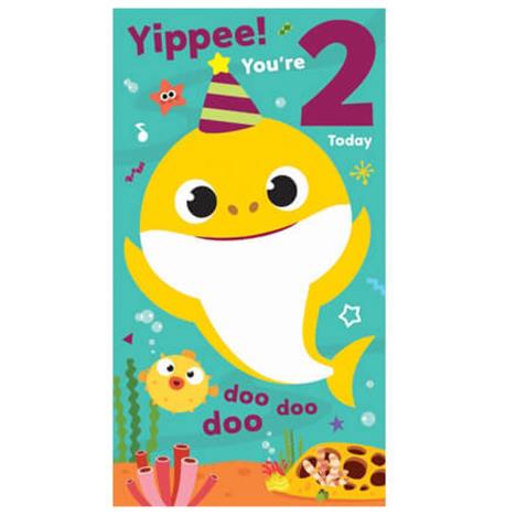 2 Today Baby Shark 2nd Birthday Card £2.45